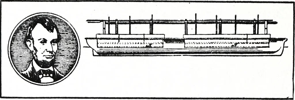 An illustration from Abraham Lincoln's vocations, 1849, leaf 63