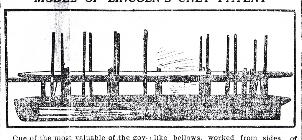 An illustration from Abraham Lincoln's vocations, 1849, leaf 66