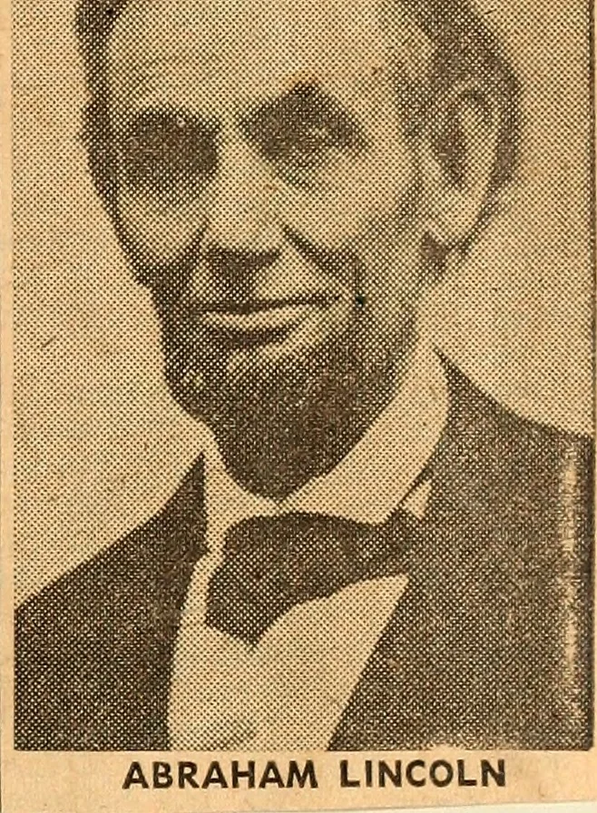 An illustration from Abraham Lincoln and religion. Abraham Lincoln, 1860, leaf 126