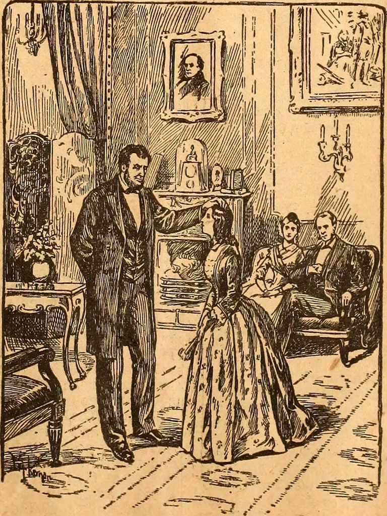 An illustration from Abraham Lincoln and religion. Abraham Lincoln, 1860, leaf 130