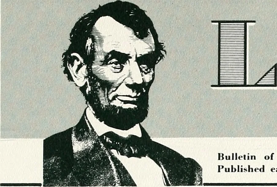 An illustration from Abraham Lincoln and religion. Abraham Lincoln, 1860, leaf 142