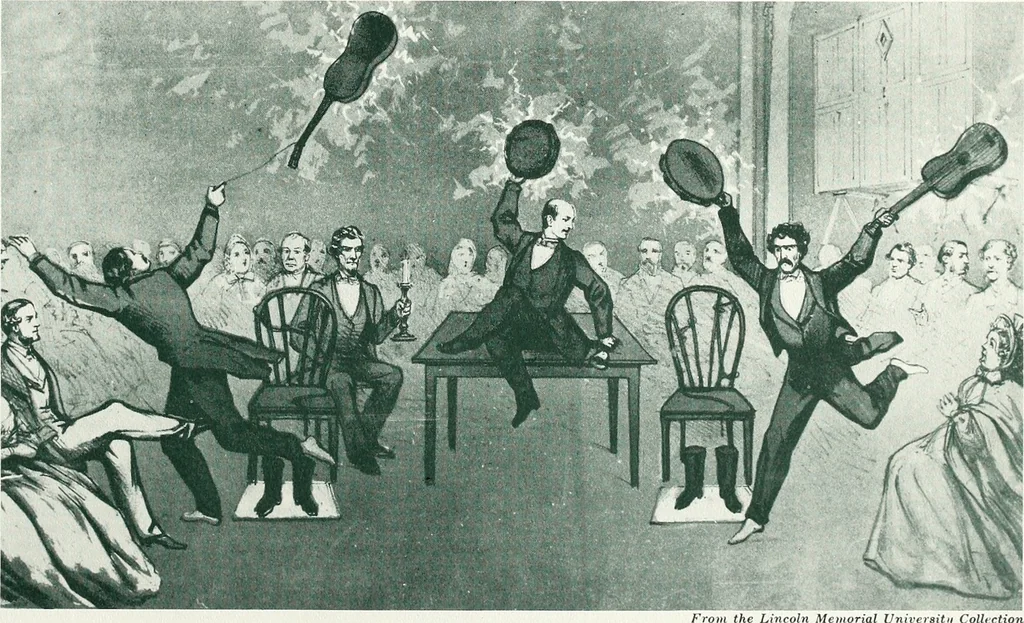 An illustration from Abraham Lincoln and religion. Abraham Lincoln, 1860, leaf 142