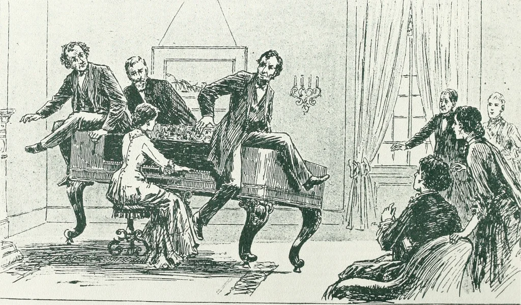 An illustration from Abraham Lincoln and religion. Abraham Lincoln, 1860, leaf 145