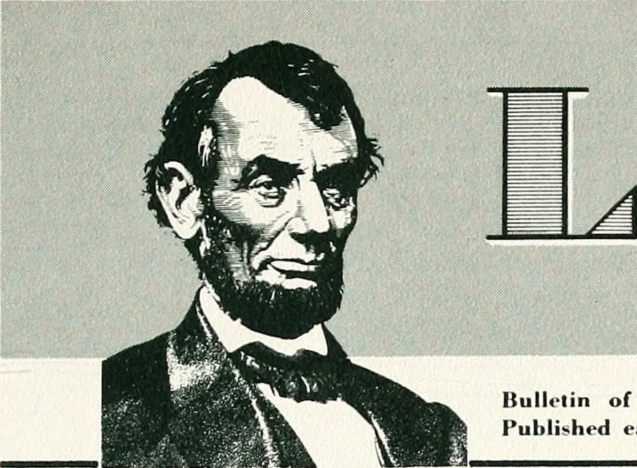 An illustration from Abraham Lincoln and religion. Abraham Lincoln, 1860, leaf 146