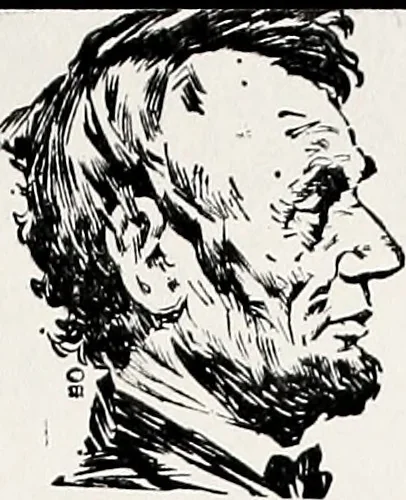 An illustration from Abraham Lincoln and religion. Abraham Lincoln, 1860, leaf 154