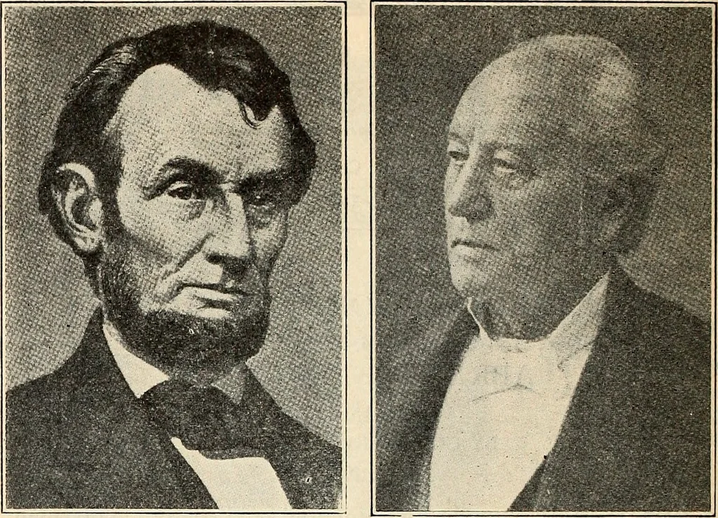 An illustration from Abraham Lincoln and religion. Abraham Lincoln, 1860, leaf 85