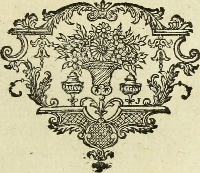 An illustration from Abregé de la vie des fameux peintres : avec leurs portraits gravés en taille-douce, les indications de leurs principaux ouvrages, quelques réflexions sur leurs caractéres, et la maniere de connoître les desseins des grands maîtres, 1745, leaf 100