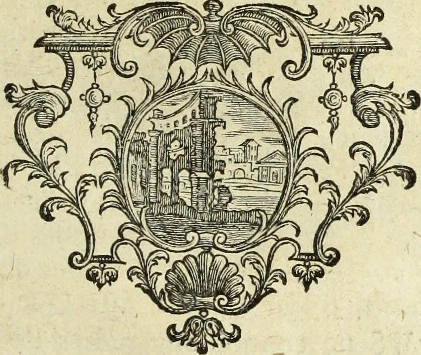 An illustration from Abregé de la vie des fameux peintres : avec leurs portraits gravés en taille-douce, les indications de leurs principaux ouvrages, quelques réflexions sur leurs caractéres, et la maniere de connoître les desseins des grands maîtres, 1745, leaf 104
