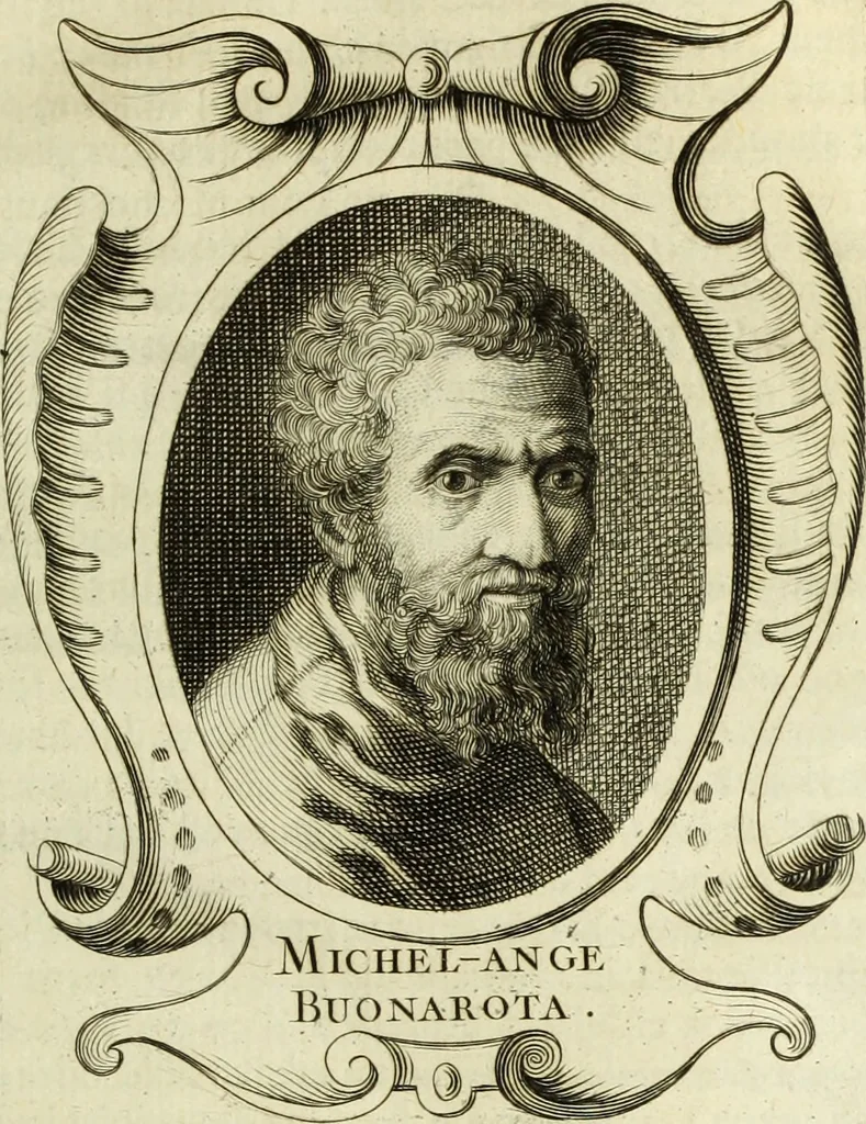 An illustration from Abregé de la vie des fameux peintres : avec leurs portraits gravés en taille-douce, les indications de leurs principaux ouvrages, quelques réflexions sur leurs caractéres, et la maniere de connoître les desseins des grands maîtres, 1745, leaf 134