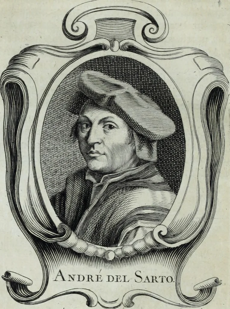 An illustration from Abregé de la vie des fameux peintres : avec leurs portraits gravés en taille-douce, les indications de leurs principaux ouvrages, quelques réflexions sur leurs caractéres, et la maniere de connoître les desseins des grands maîtres, 1745, leaf 145