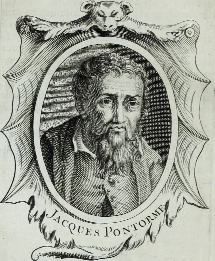 An illustration from Abregé de la vie des fameux peintres : avec leurs portraits gravés en taille-douce, les indications de leurs principaux ouvrages, quelques réflexions sur leurs caractéres, et la maniere de connoître les desseins des grands maîtres, 1745, leaf 157