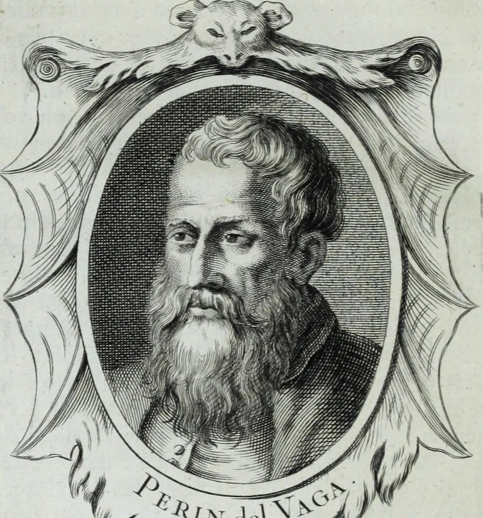 An illustration from Abregé de la vie des fameux peintres : avec leurs portraits gravés en taille-douce, les indications de leurs principaux ouvrages, quelques réflexions sur leurs caractéres, et la maniere de connoître les desseins des grands maîtres, 1745, leaf 161