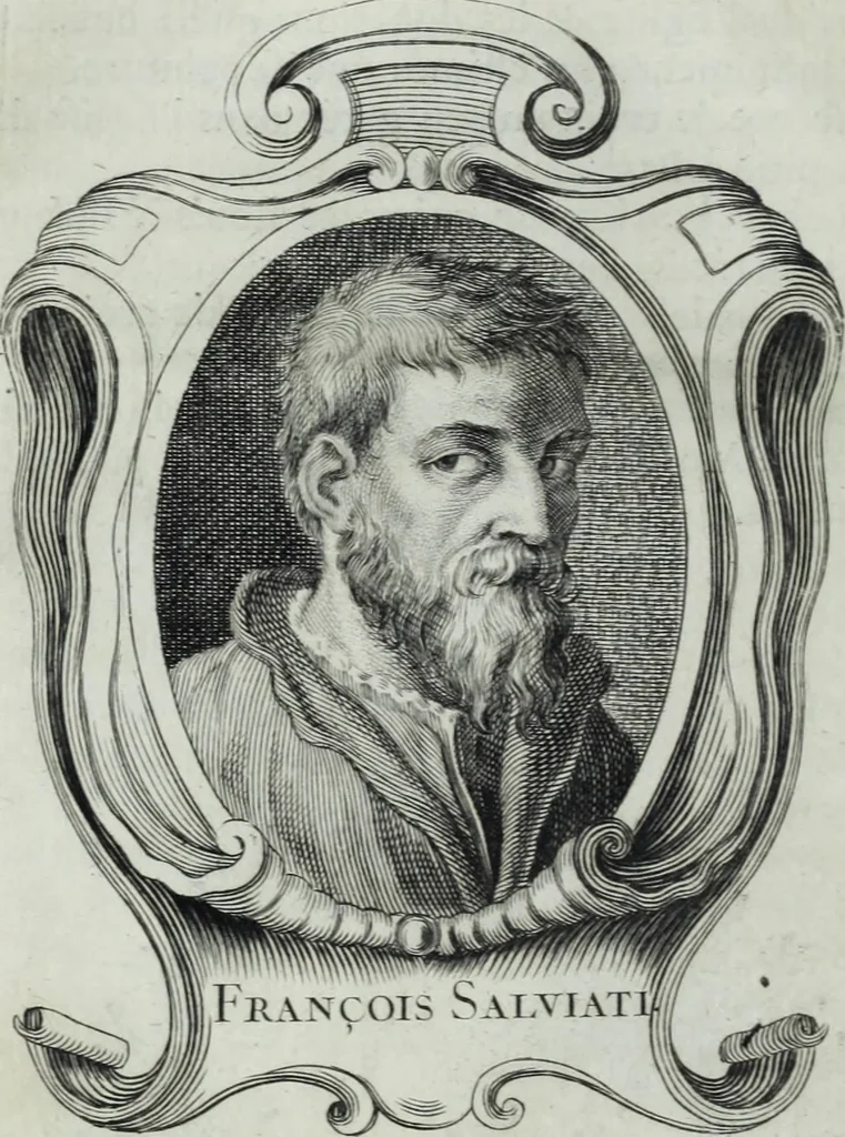 An illustration from Abregé de la vie des fameux peintres : avec leurs portraits gravés en taille-douce, les indications de leurs principaux ouvrages, quelques réflexions sur leurs caractéres, et la maniere de connoître les desseins des grands maîtres, 1745, leaf 169