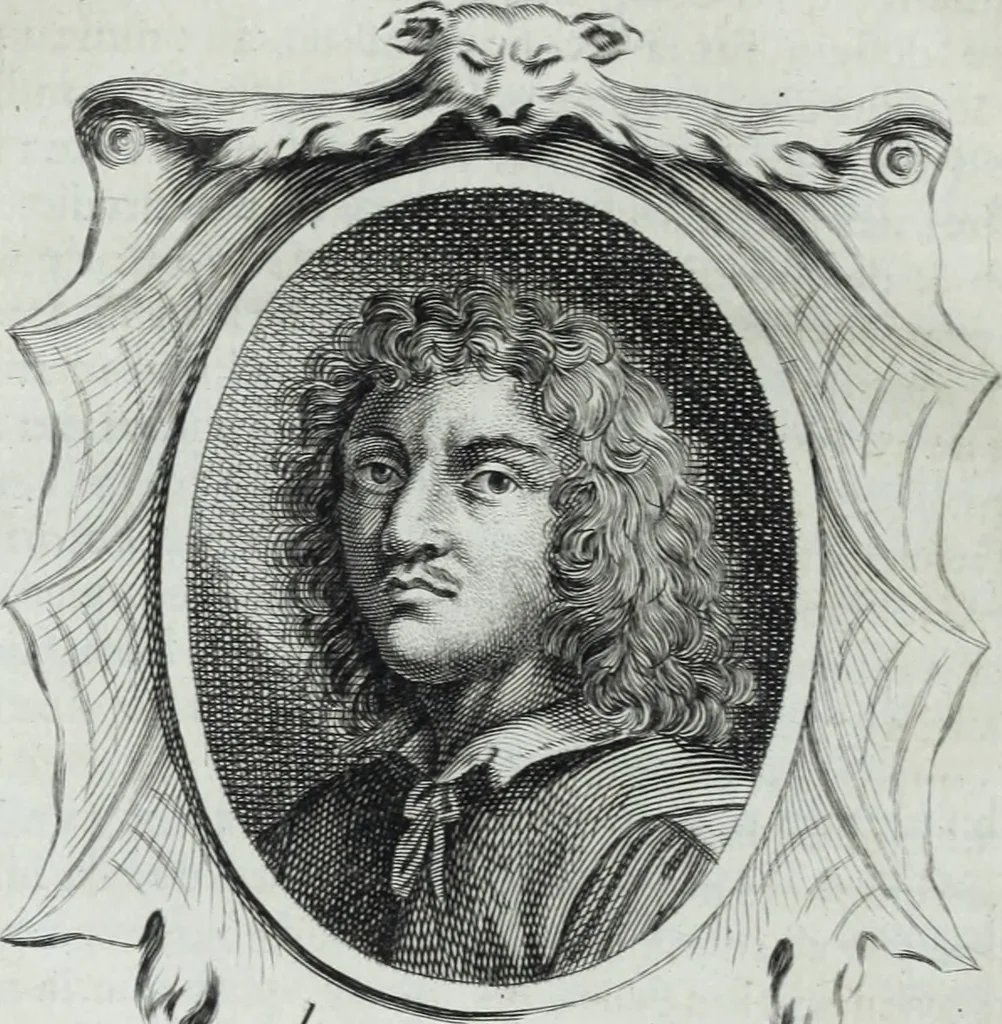 An illustration from Abregé de la vie des fameux peintres : avec leurs portraits gravés en taille-douce, les indications de leurs principaux ouvrages, quelques réflexions sur leurs caractéres, et la maniere de connoître les desseins des grands maîtres, 1745, leaf 191