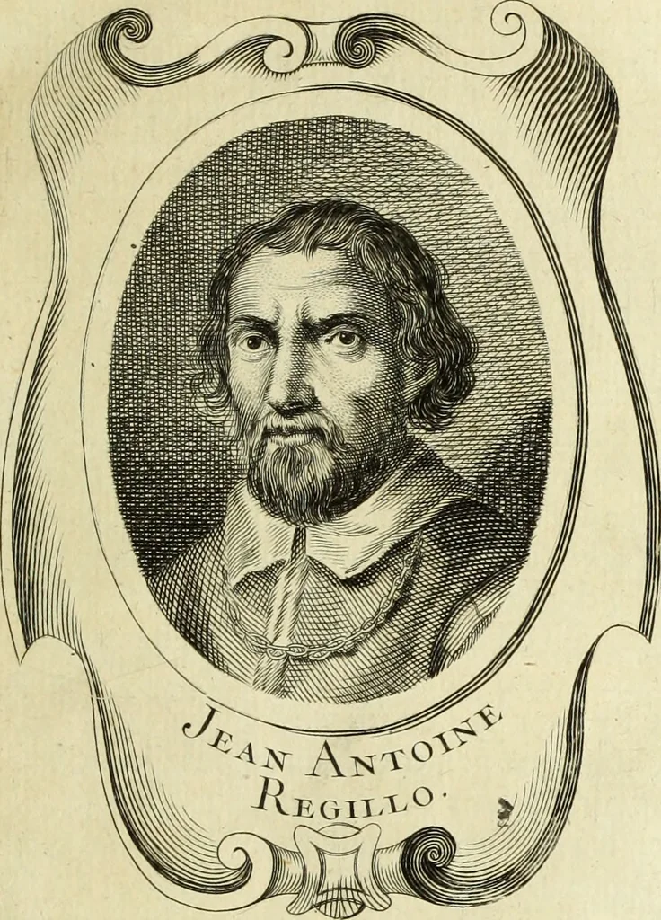 An illustration from Abregé de la vie des fameux peintres : avec leurs portraits gravés en taille-douce, les indications de leurs principaux ouvrages, quelques réflexions sur leurs caractéres, et la maniere de connoître les desseins des grands maîtres, 1745, leaf 208