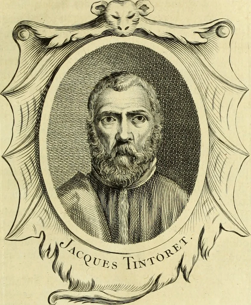 An illustration from Abregé de la vie des fameux peintres : avec leurs portraits gravés en taille-douce, les indications de leurs principaux ouvrages, quelques réflexions sur leurs caractéres, et la maniere de connoître les desseins des grands maîtres, 1745, leaf 222