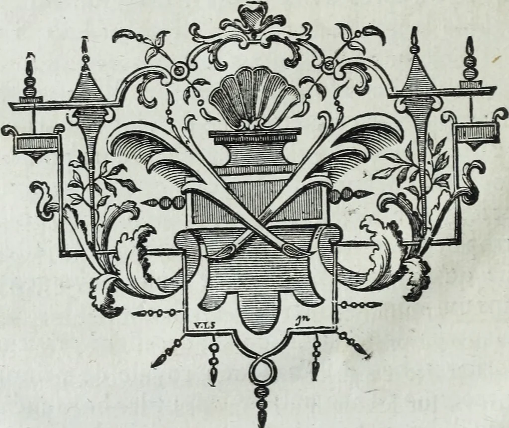 An illustration from Abregé de la vie des fameux peintres : avec leurs portraits gravés en taille-douce, les indications de leurs principaux ouvrages, quelques réflexions sur leurs caractéres, et la maniere de connoître les desseins des grands maîtres, 1745, leaf 23