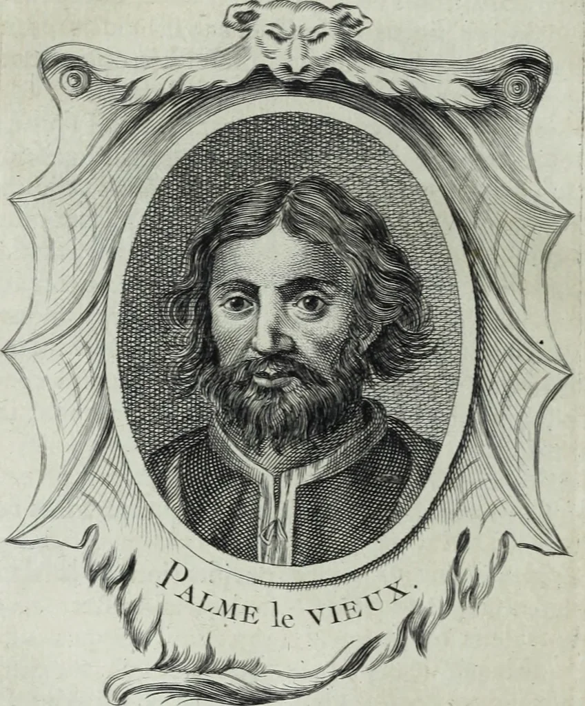 An illustration from Abregé de la vie des fameux peintres : avec leurs portraits gravés en taille-douce, les indications de leurs principaux ouvrages, quelques réflexions sur leurs caractéres, et la maniere de connoître les desseins des grands maîtres, 1745, leaf 247