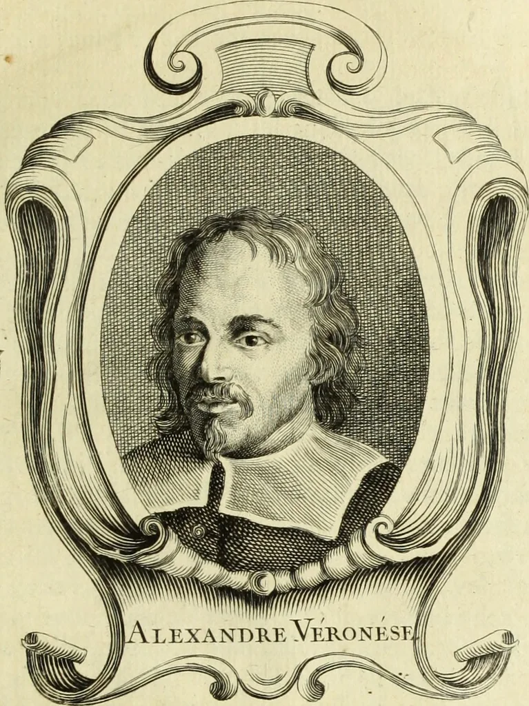 An illustration from Abregé de la vie des fameux peintres : avec leurs portraits gravés en taille-douce, les indications de leurs principaux ouvrages, quelques réflexions sur leurs caractéres, et la maniere de connoître les desseins des grands maîtres, 1745, leaf 256
