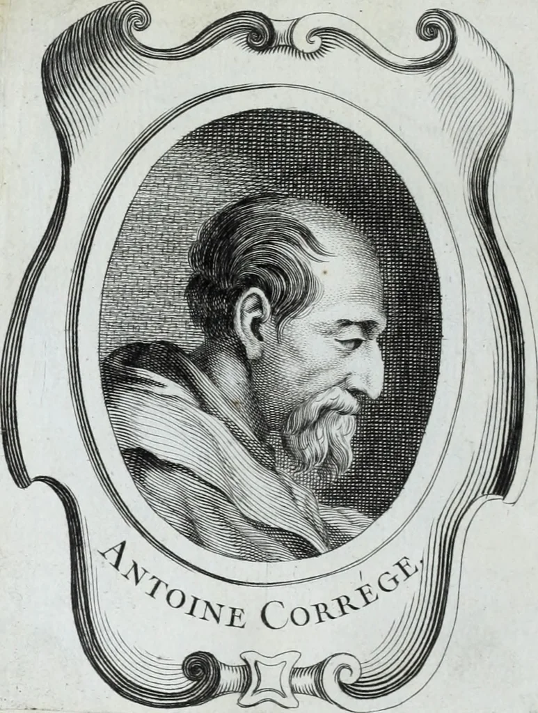 An illustration from Abregé de la vie des fameux peintres : avec leurs portraits gravés en taille-douce, les indications de leurs principaux ouvrages, quelques réflexions sur leurs caractéres, et la maniere de connoître les desseins des grands maîtres, 1745, leaf 263