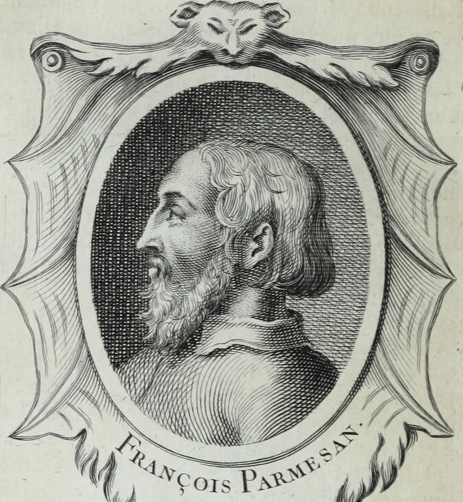 An illustration from Abregé de la vie des fameux peintres : avec leurs portraits gravés en taille-douce, les indications de leurs principaux ouvrages, quelques réflexions sur leurs caractéres, et la maniere de connoître les desseins des grands maîtres, 1745, leaf 277