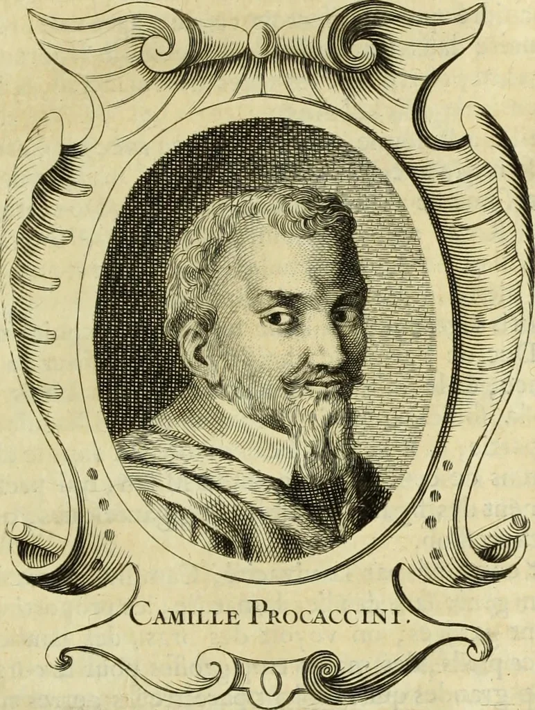 An illustration from Abregé de la vie des fameux peintres : avec leurs portraits gravés en taille-douce, les indications de leurs principaux ouvrages, quelques réflexions sur leurs caractéres, et la maniere de connoître les desseins des grands maîtres, 1745, leaf 282