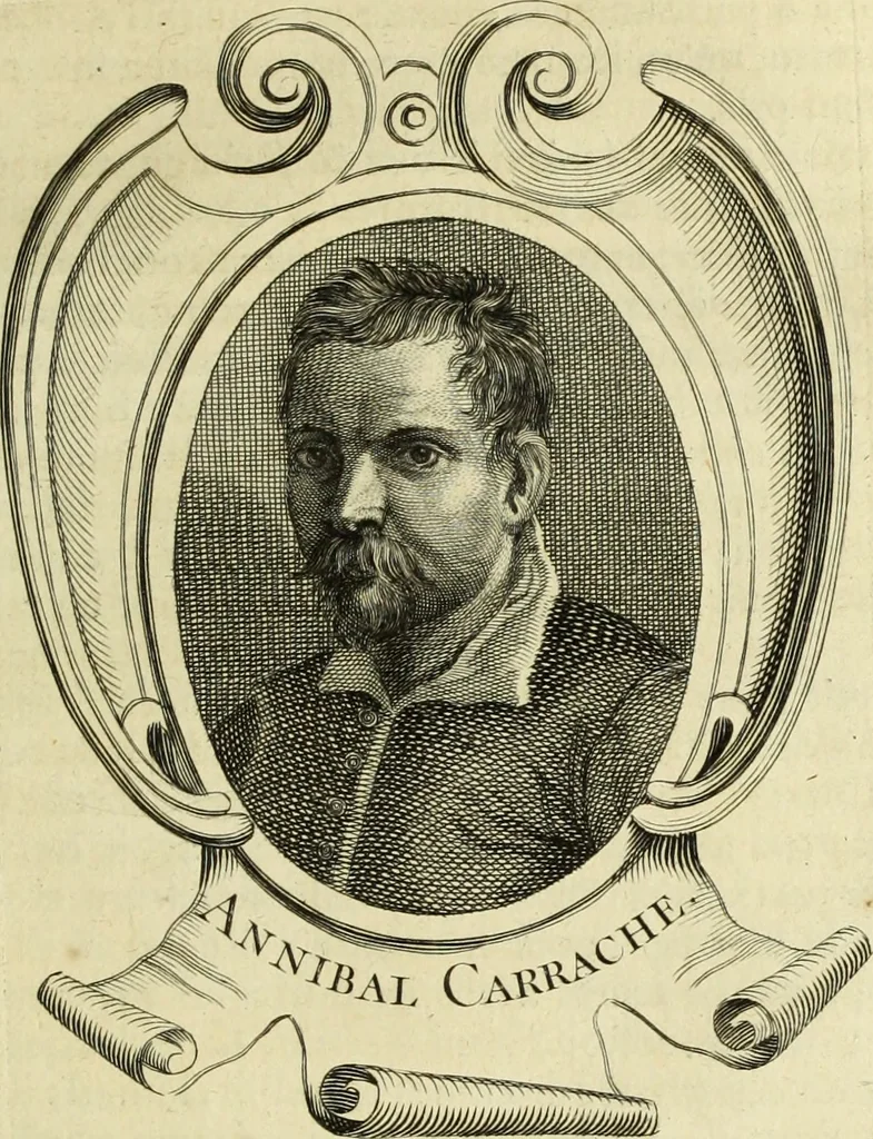An illustration from Abregé de la vie des fameux peintres : avec leurs portraits gravés en taille-douce, les indications de leurs principaux ouvrages, quelques réflexions sur leurs caractéres, et la maniere de connoître les desseins des grands maîtres, 1745, leaf 304