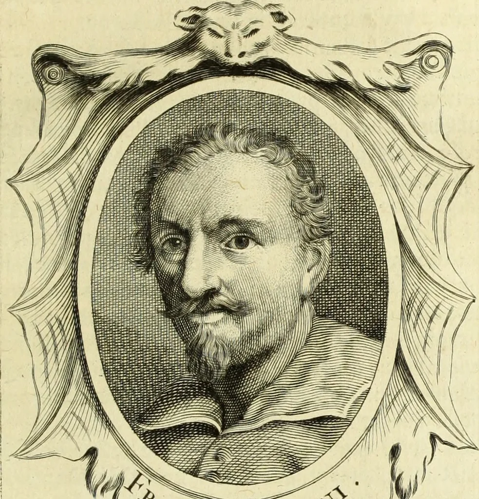 An illustration from Abregé de la vie des fameux peintres : avec leurs portraits gravés en taille-douce, les indications de leurs principaux ouvrages, quelques réflexions sur leurs caractéres, et la maniere de connoître les desseins des grands maîtres, 1745, leaf 342