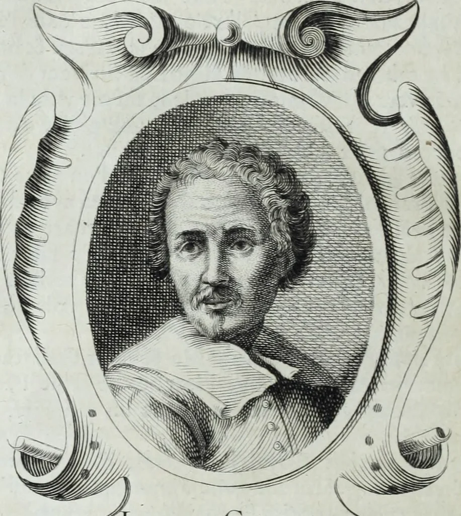 An illustration from Abregé de la vie des fameux peintres : avec leurs portraits gravés en taille-douce, les indications de leurs principaux ouvrages, quelques réflexions sur leurs caractéres, et la maniere de connoître les desseins des grands maîtres, 1745, leaf 363