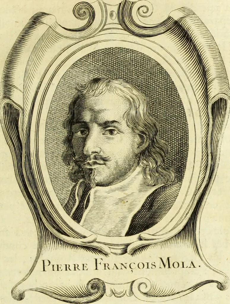 An illustration from Abregé de la vie des fameux peintres : avec leurs portraits gravés en taille-douce, les indications de leurs principaux ouvrages, quelques réflexions sur leurs caractéres, et la maniere de connoître les desseins des grands maîtres, 1745, leaf 370