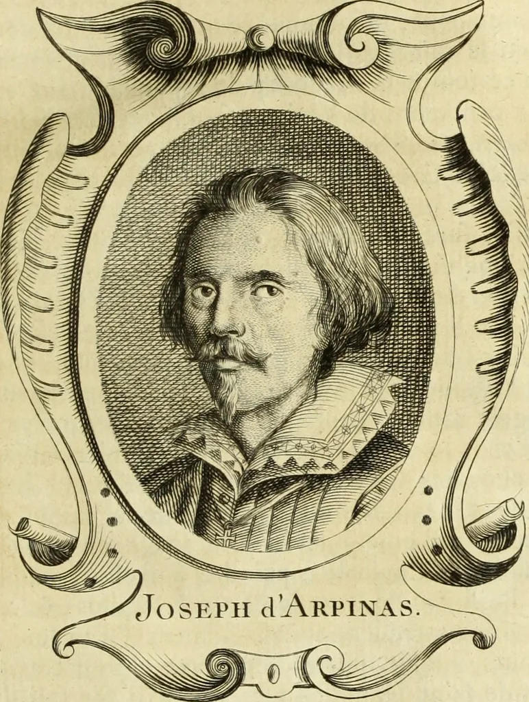 An illustration from Abregé de la vie des fameux peintres : avec leurs portraits gravés en taille-douce, les indications de leurs principaux ouvrages, quelques réflexions sur leurs caractéres, et la maniere de connoître les desseins des grands maîtres, 1745, leaf 382