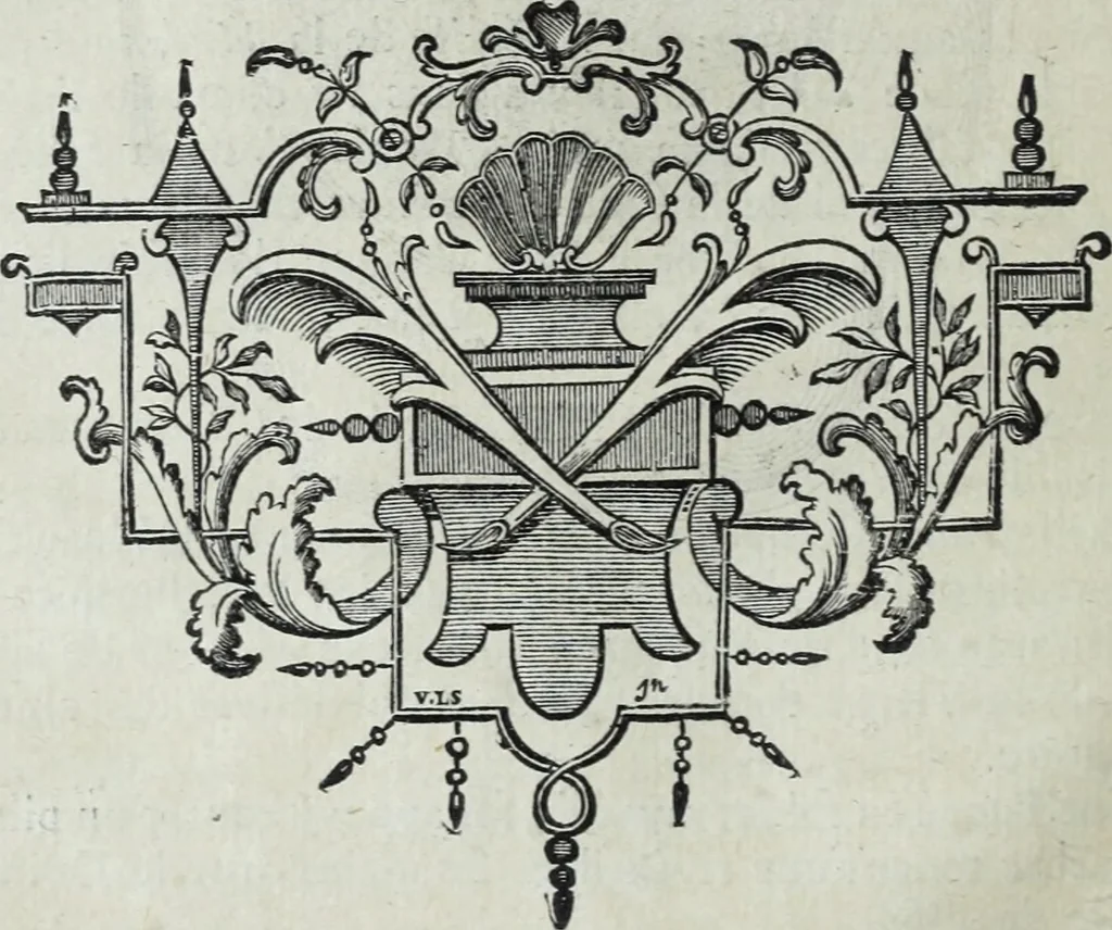 An illustration from Abregé de la vie des fameux peintres : avec leurs portraits gravés en taille-douce, les indications de leurs principaux ouvrages, quelques réflexions sur leurs caractéres, et la maniere de connoître les desseins des grands maîtres, 1745, leaf 413