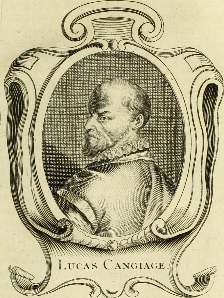 An illustration from Abregé de la vie des fameux peintres : avec leurs portraits gravés en taille-douce, les indications de leurs principaux ouvrages, quelques réflexions sur leurs caractéres, et la maniere de connoître les desseins des grands maîtres, 1745, leaf 424