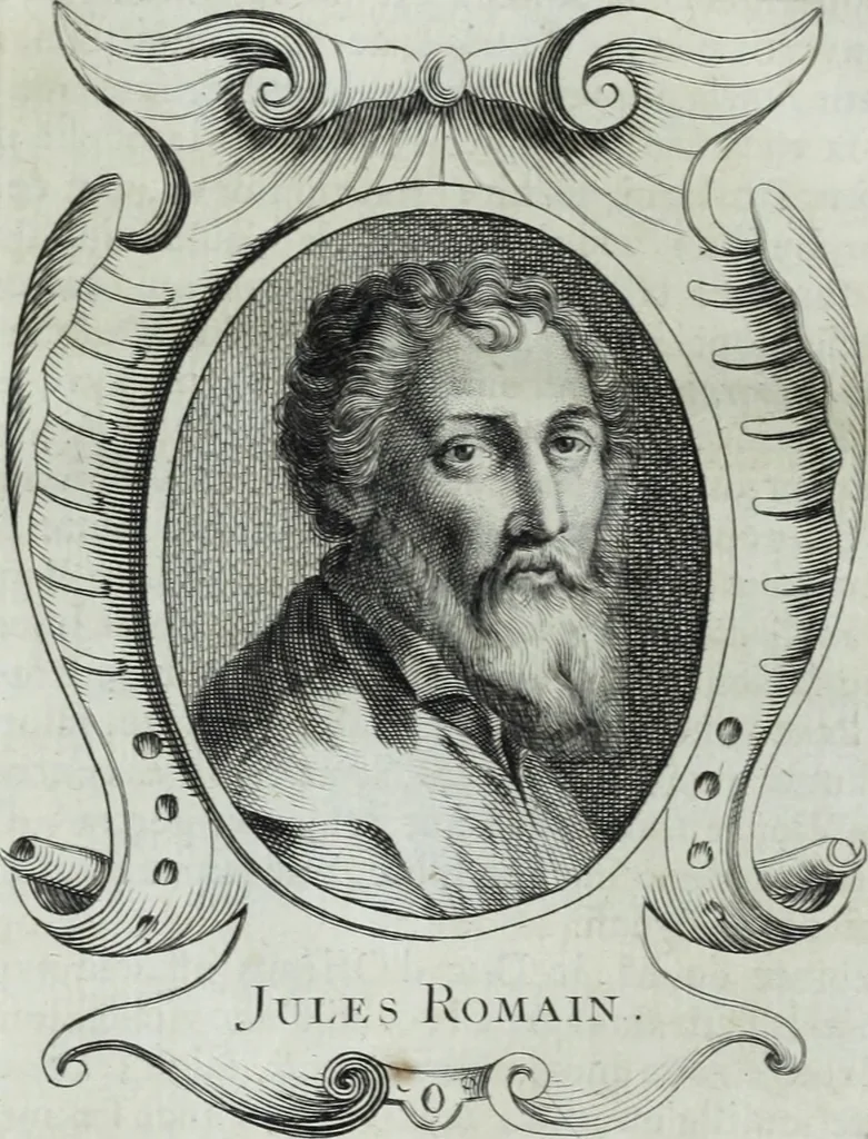 An illustration from Abregé de la vie des fameux peintres : avec leurs portraits gravés en taille-douce, les indications de leurs principaux ouvrages, quelques réflexions sur leurs caractéres, et la maniere de connoître les desseins des grands maîtres, 1745, leaf 69