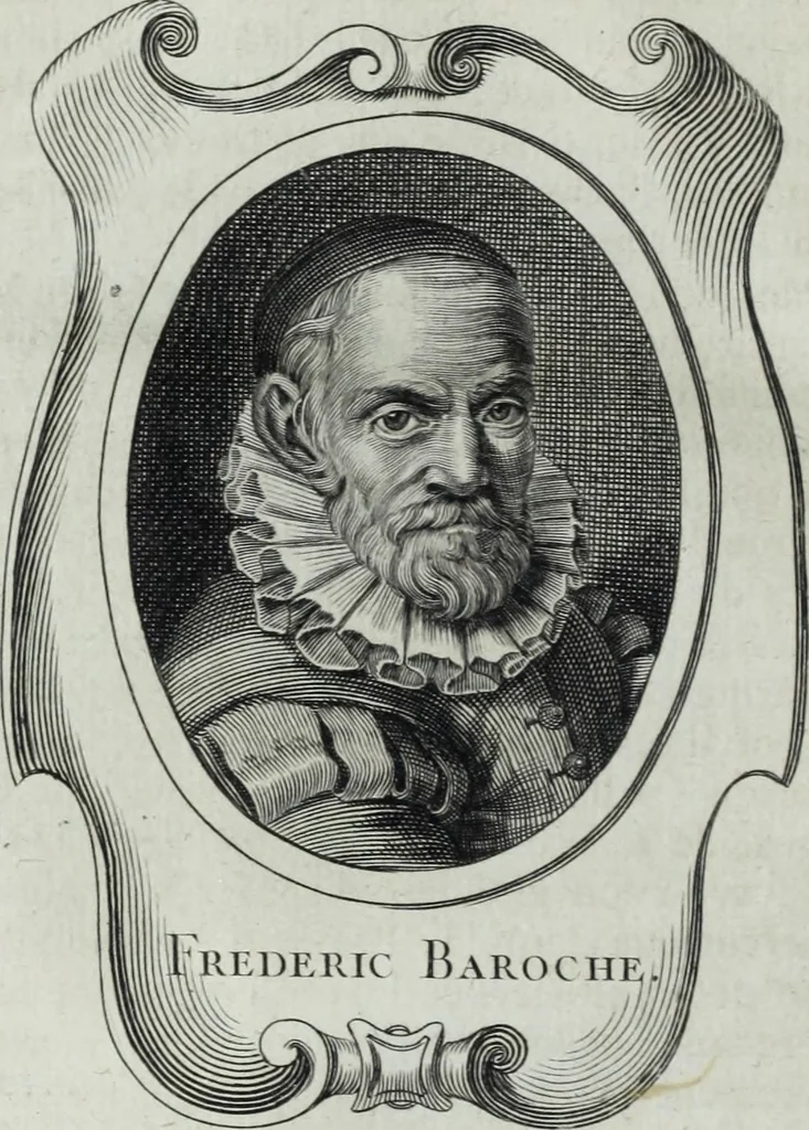 An illustration from Abregé de la vie des fameux peintres : avec leurs portraits gravés en taille-douce, les indications de leurs principaux ouvrages, quelques réflexions sur leurs caractéres, et la maniere de connoître les desseins des grands maîtres, 1745, leaf 85