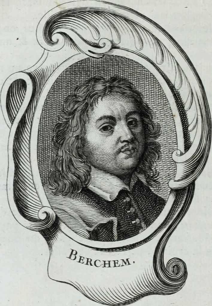 An illustration from Abregé de la vie des fameux peintres : avec leurs portraits gravés en taille-douce, les indications de leurs principaux ouvrages, quelques réflexions sur leurs caractéres, et la maniere de connoître les desseins des grands maîtres, 1745, leaf 107