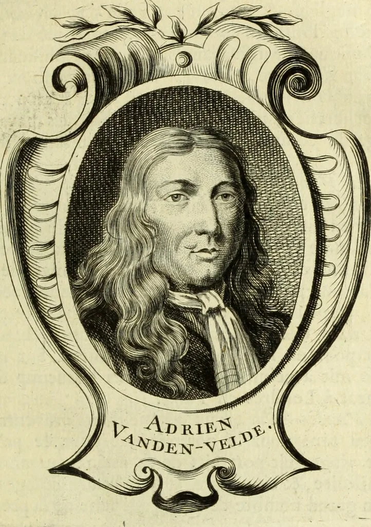 An illustration from Abregé de la vie des fameux peintres : avec leurs portraits gravés en taille-douce, les indications de leurs principaux ouvrages, quelques réflexions sur leurs caractéres, et la maniere de connoître les desseins des grands maîtres, 1745, leaf 116