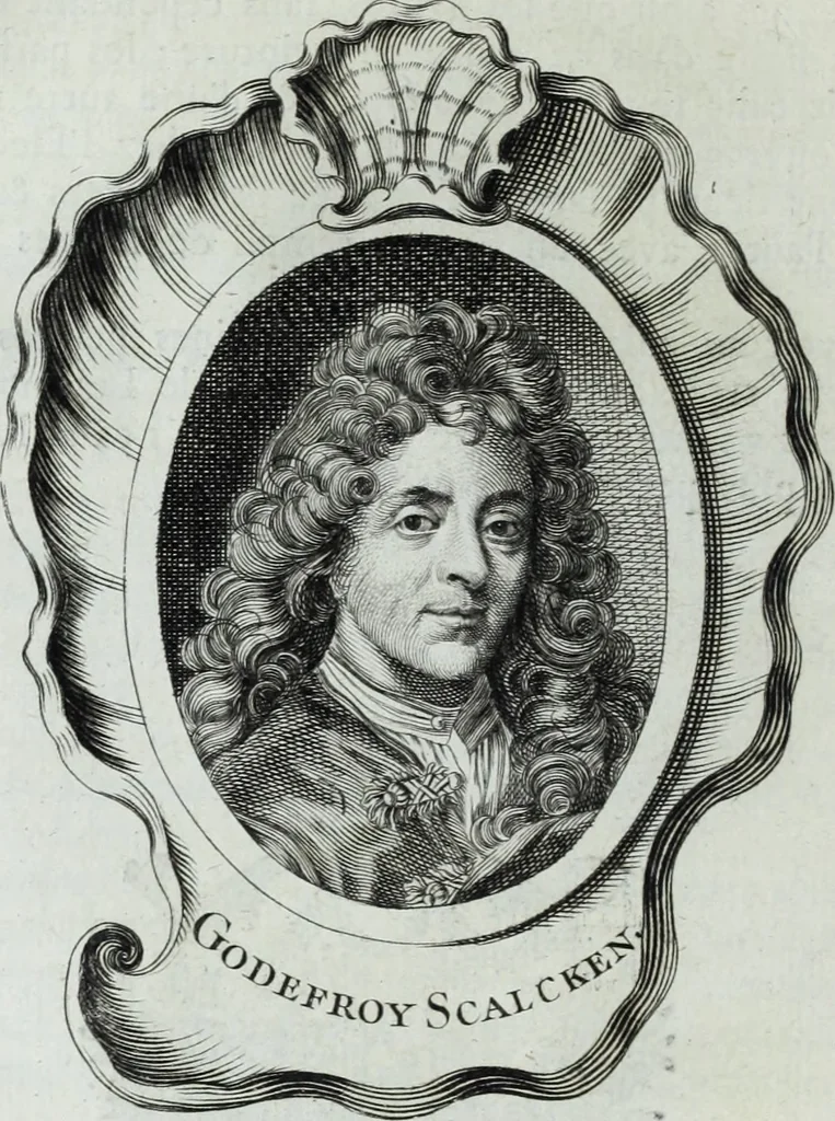 An illustration from Abregé de la vie des fameux peintres : avec leurs portraits gravés en taille-douce, les indications de leurs principaux ouvrages, quelques réflexions sur leurs caractéres, et la maniere de connoître les desseins des grands maîtres, 1745, leaf 119