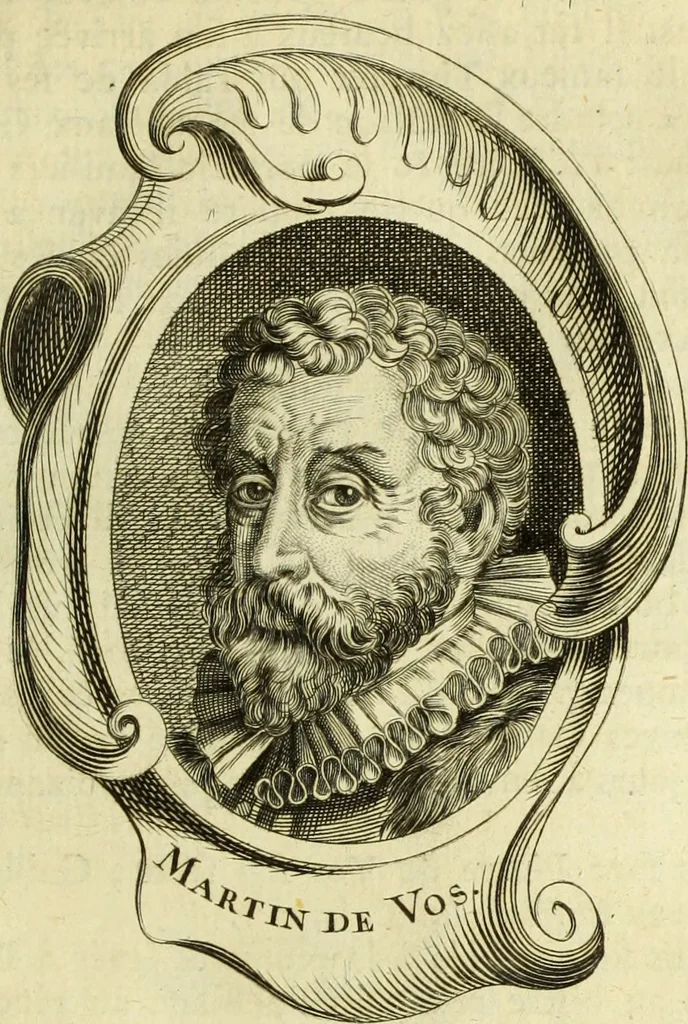 An illustration from Abregé de la vie des fameux peintres : avec leurs portraits gravés en taille-douce, les indications de leurs principaux ouvrages, quelques réflexions sur leurs caractéres, et la maniere de connoître les desseins des grands maîtres, 1745, leaf 130