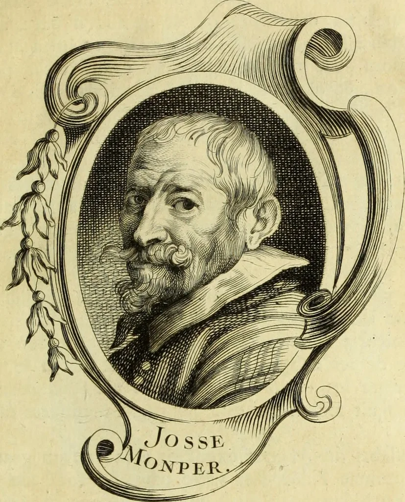 An illustration from Abregé de la vie des fameux peintres : avec leurs portraits gravés en taille-douce, les indications de leurs principaux ouvrages, quelques réflexions sur leurs caractéres, et la maniere de connoître les desseins des grands maîtres, 1745, leaf 168