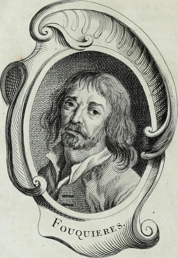 An illustration from Abregé de la vie des fameux peintres : avec leurs portraits gravés en taille-douce, les indications de leurs principaux ouvrages, quelques réflexions sur leurs caractéres, et la maniere de connoître les desseins des grands maîtres, 1745, leaf 173