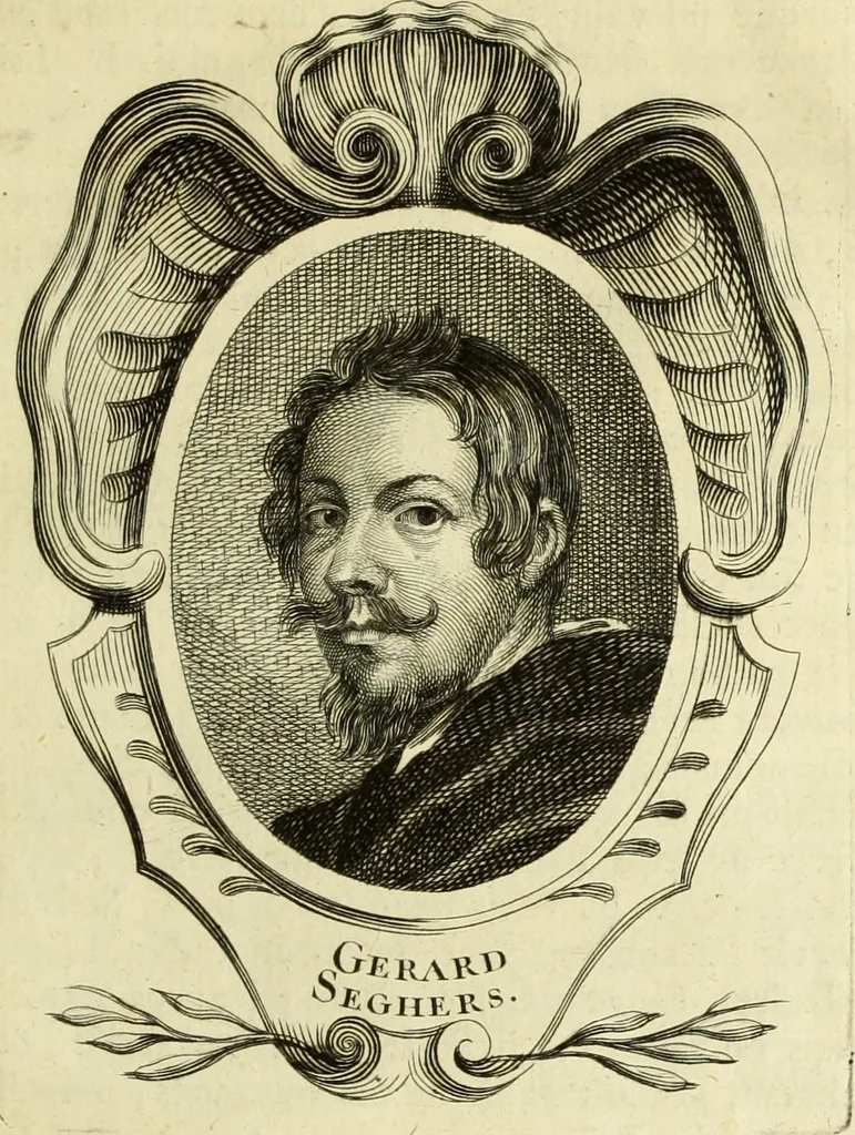 An illustration from Abregé de la vie des fameux peintres : avec leurs portraits gravés en taille-douce, les indications de leurs principaux ouvrages, quelques réflexions sur leurs caractéres, et la maniere de connoître les desseins des grands maîtres, 1745, leaf 176