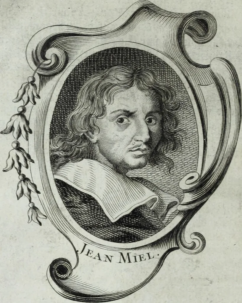 An illustration from Abregé de la vie des fameux peintres : avec leurs portraits gravés en taille-douce, les indications de leurs principaux ouvrages, quelques réflexions sur leurs caractéres, et la maniere de connoître les desseins des grands maîtres, 1745, leaf 191