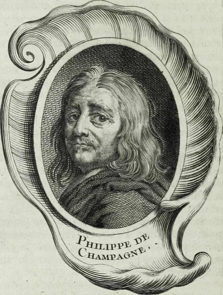 An illustration from Abregé de la vie des fameux peintres : avec leurs portraits gravés en taille-douce, les indications de leurs principaux ouvrages, quelques réflexions sur leurs caractéres, et la maniere de connoître les desseins des grands maîtres, 1745, leaf 195