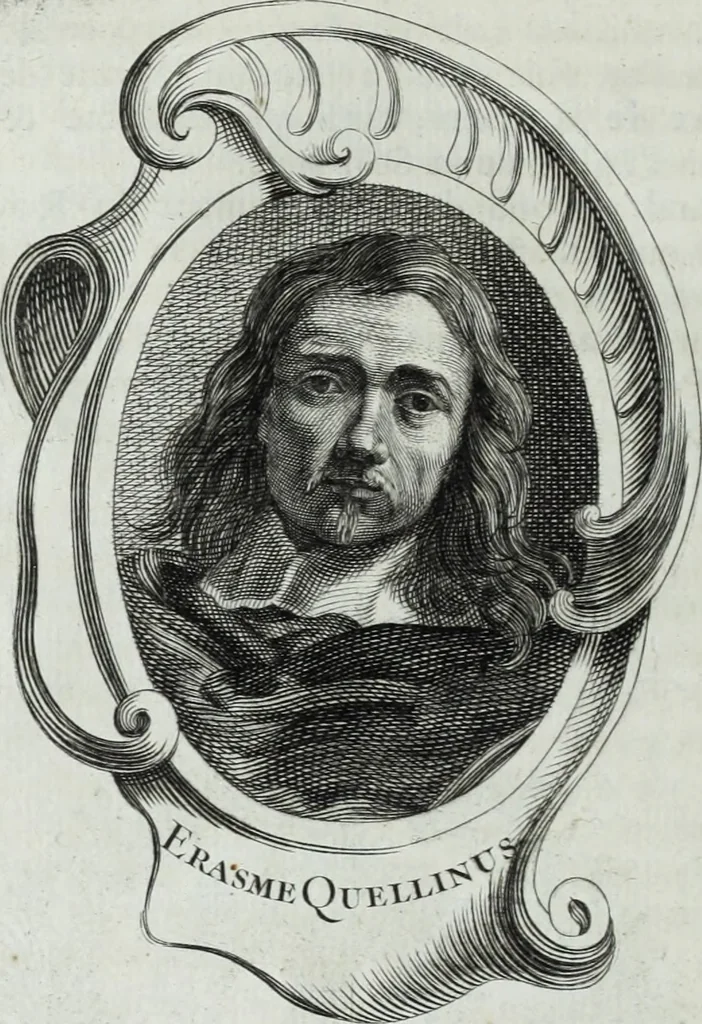 An illustration from Abregé de la vie des fameux peintres : avec leurs portraits gravés en taille-douce, les indications de leurs principaux ouvrages, quelques réflexions sur leurs caractéres, et la maniere de connoître les desseins des grands maîtres, 1745, leaf 201