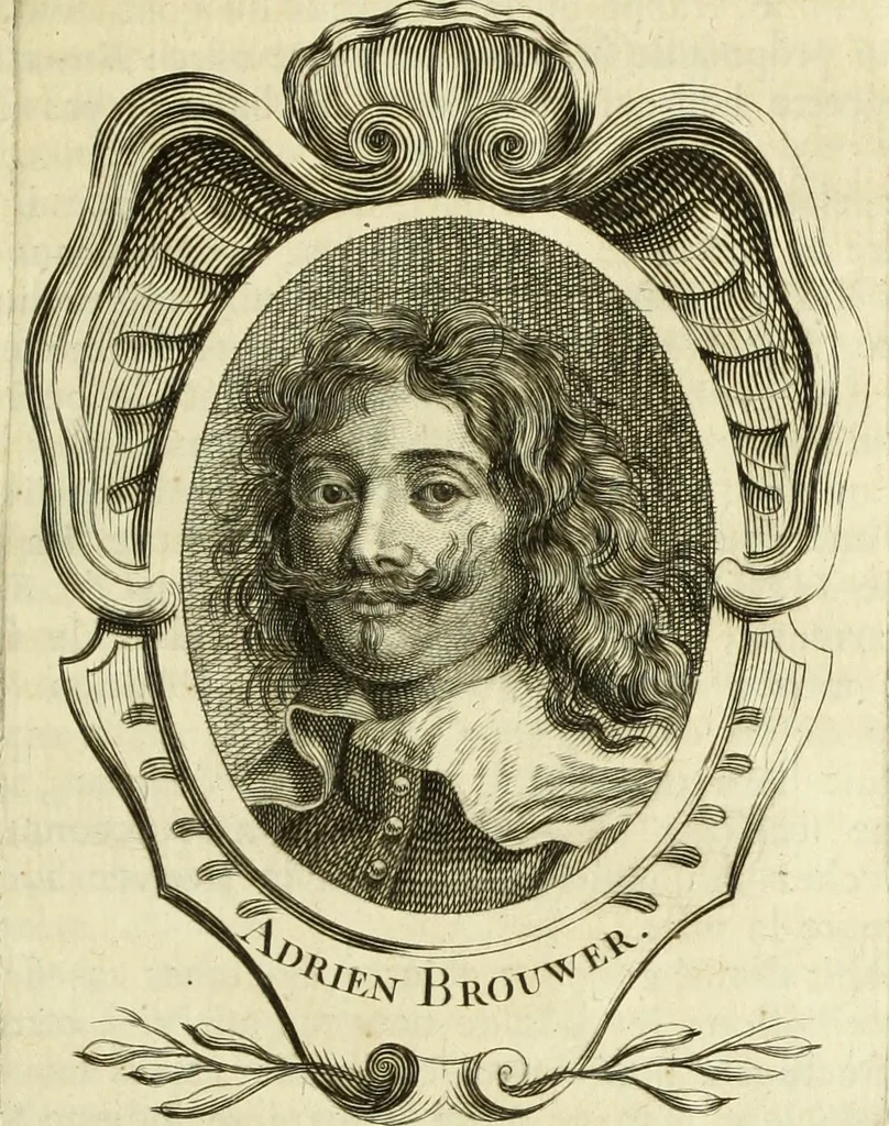 An illustration from Abregé de la vie des fameux peintres : avec leurs portraits gravés en taille-douce, les indications de leurs principaux ouvrages, quelques réflexions sur leurs caractéres, et la maniere de connoître les desseins des grands maîtres, 1745, leaf 204