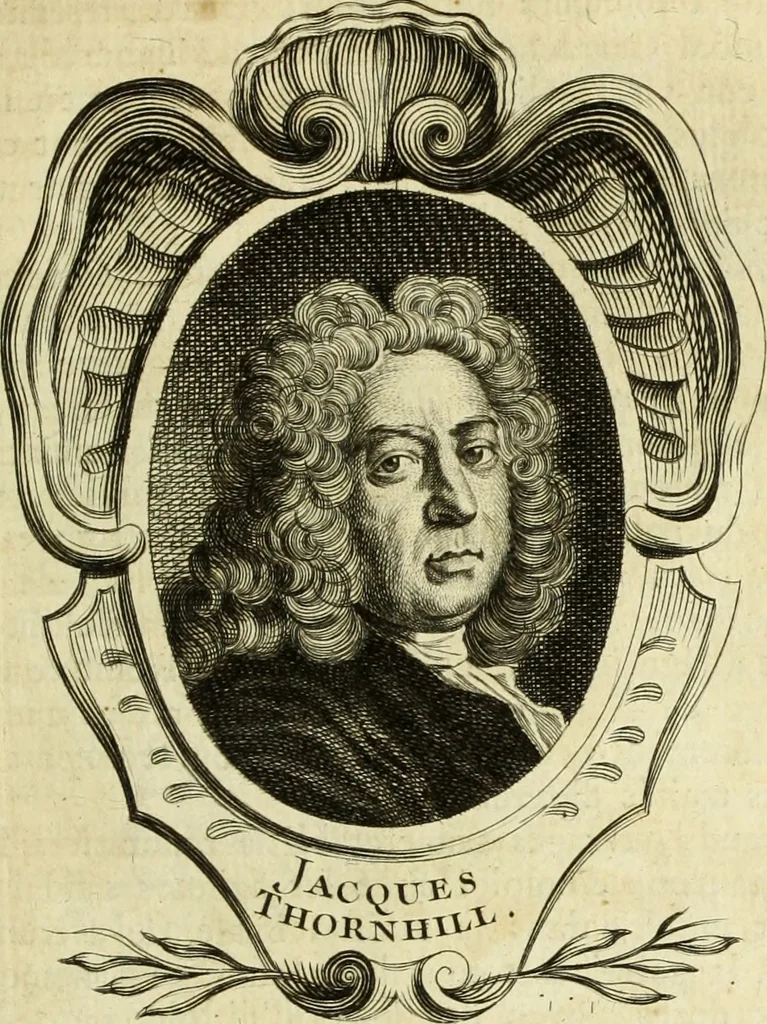 An illustration from Abregé de la vie des fameux peintres : avec leurs portraits gravés en taille-douce, les indications de leurs principaux ouvrages, quelques réflexions sur leurs caractéres, et la maniere de connoître les desseins des grands maîtres, 1745, leaf 242