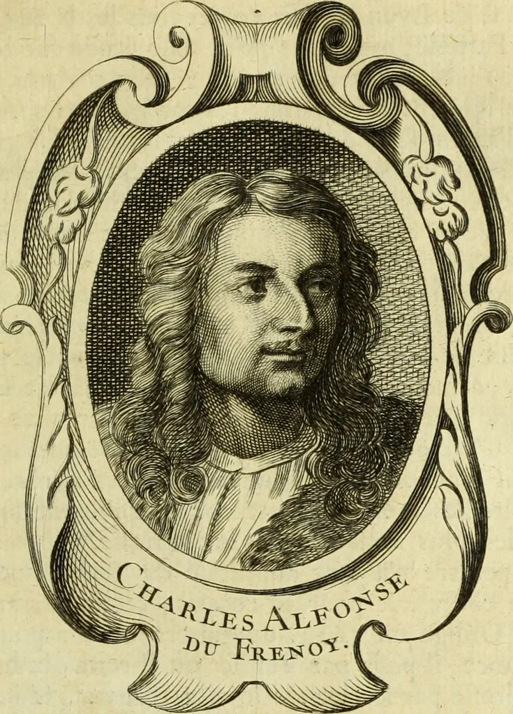 An illustration from Abregé de la vie des fameux peintres : avec leurs portraits gravés en taille-douce, les indications de leurs principaux ouvrages, quelques réflexions sur leurs caractéres, et la maniere de connoître les desseins des grands maîtres, 1745, leaf 298