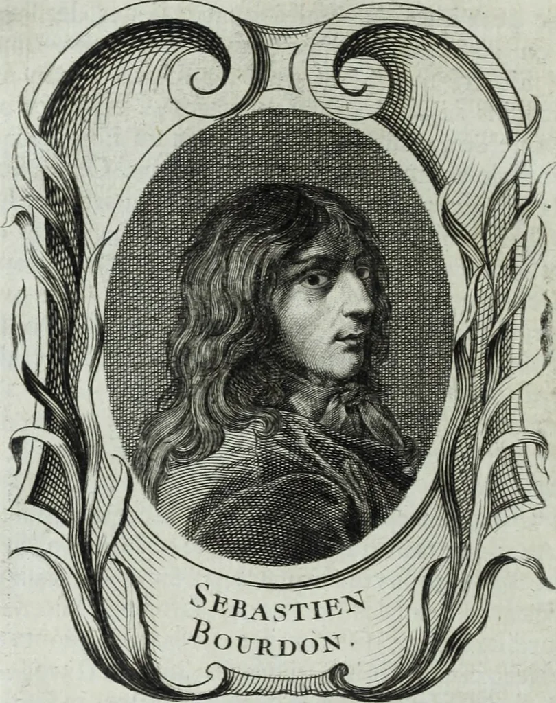 An illustration from Abregé de la vie des fameux peintres : avec leurs portraits gravés en taille-douce, les indications de leurs principaux ouvrages, quelques réflexions sur leurs caractéres, et la maniere de connoître les desseins des grands maîtres, 1745, leaf 301