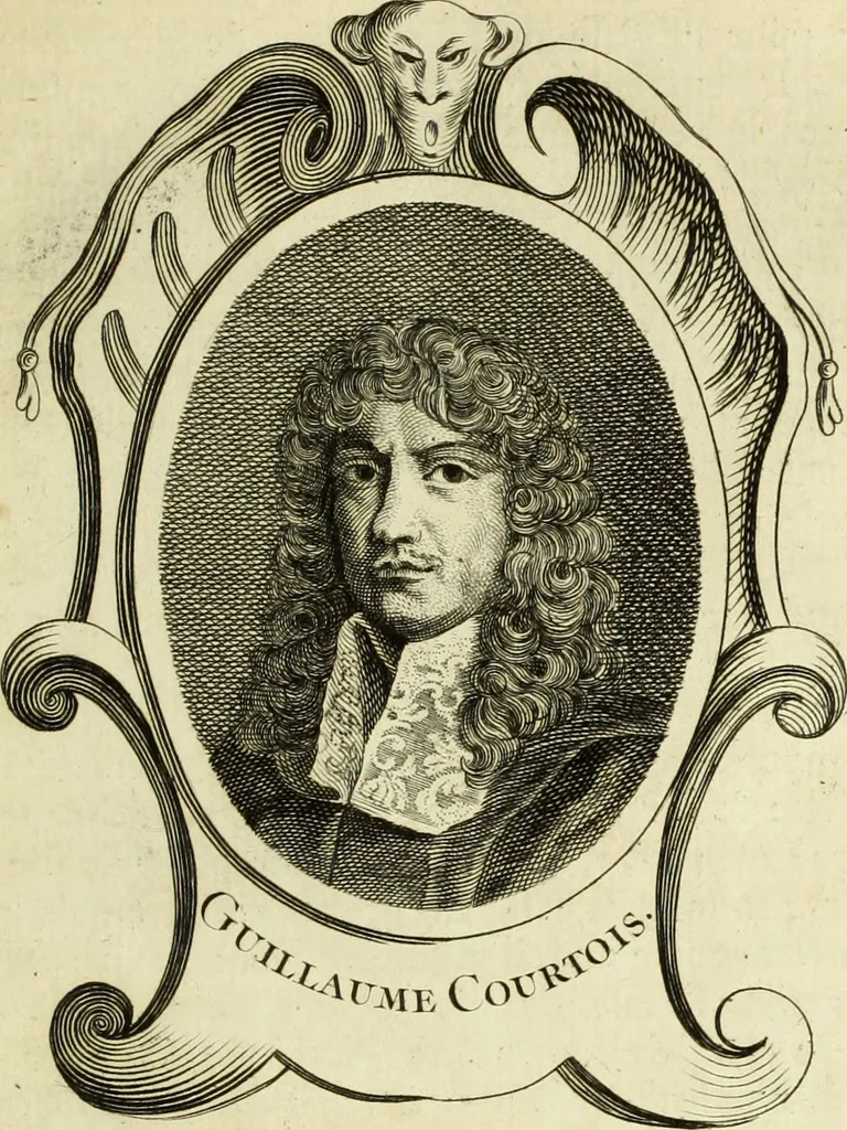 An illustration from Abregé de la vie des fameux peintres : avec leurs portraits gravés en taille-douce, les indications de leurs principaux ouvrages, quelques réflexions sur leurs caractéres, et la maniere de connoître les desseins des grands maîtres, 1745, leaf 336
